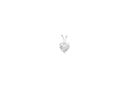 0.50 Carat Heart Solitaire Pendant (without Chain)
