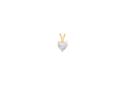 0.50 Carat Heart Solitaire Pendant (without Chain)