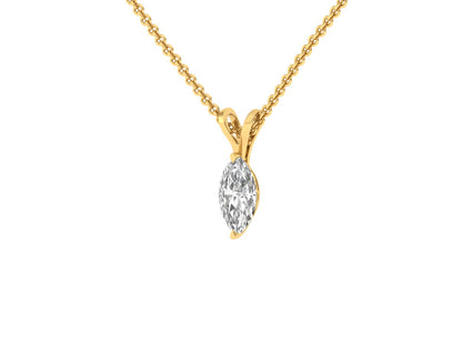 0.50 Carat Marquise Solitaire Pendant