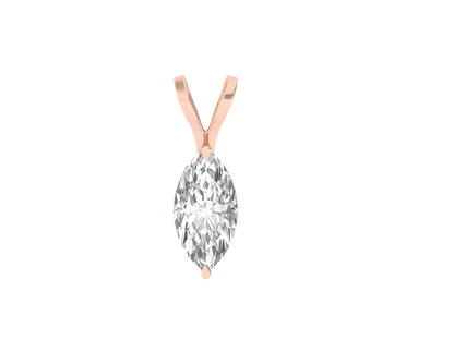 0.50 Carat Marquise Solitaire Pendant
