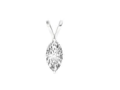 0.50 Carat Marquise Solitaire Pendant