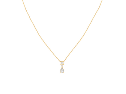 Pendant with Three Sparkling Diamonds (without Chain)