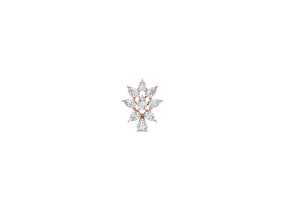 Elegant Diamond Starburst Pendant (without Chain)