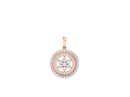 Exclusive Diamond Circle Pendant (without Chain)