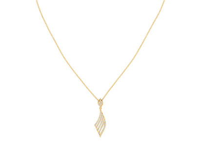 Elegant Pendant with Diamond Accents (without Chain)