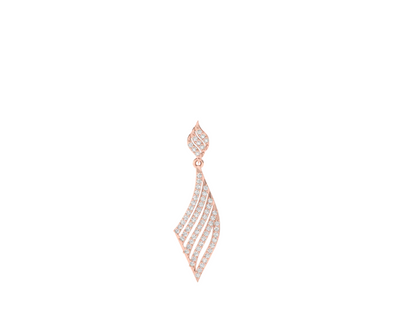 Elegant Pendant with Diamond Accents (without Chain)