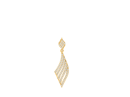Elegant Pendant with Diamond Accents (without Chain)
