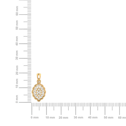 Sparkling Floral Cluster Diamond Pendant (without Chain)