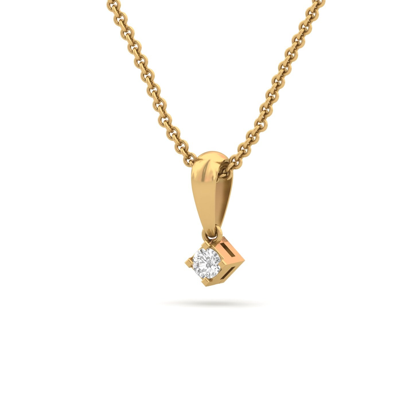 Pure Brilliance Solitaire Diamond Pendant (without Chain)