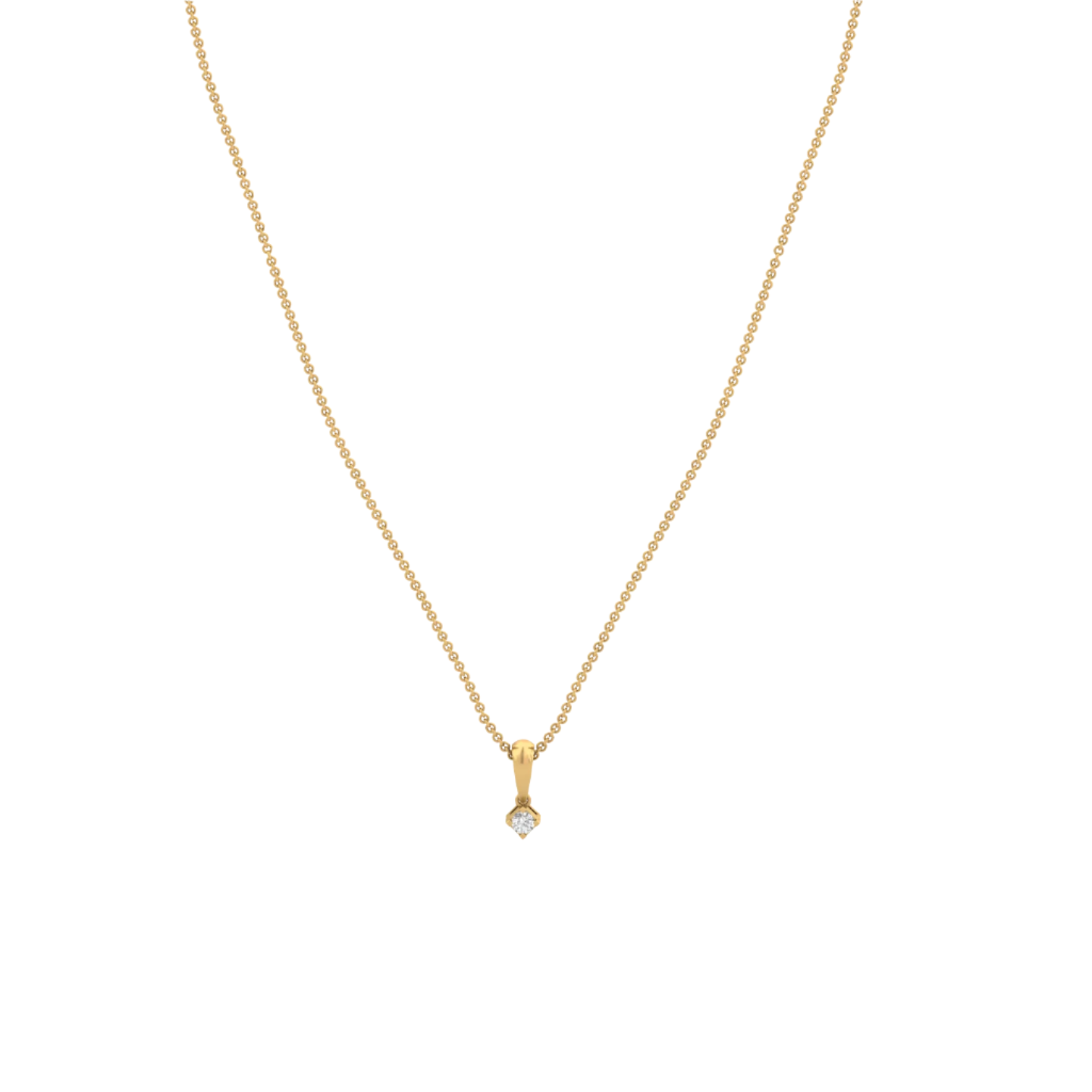 Pure Brilliance Solitaire Diamond Pendant (without Chain)