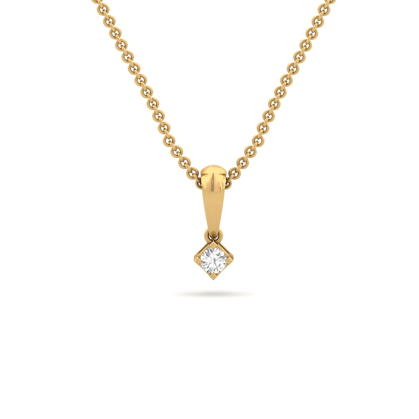 Pure Brilliance Solitaire Diamond Pendant (without Chain)