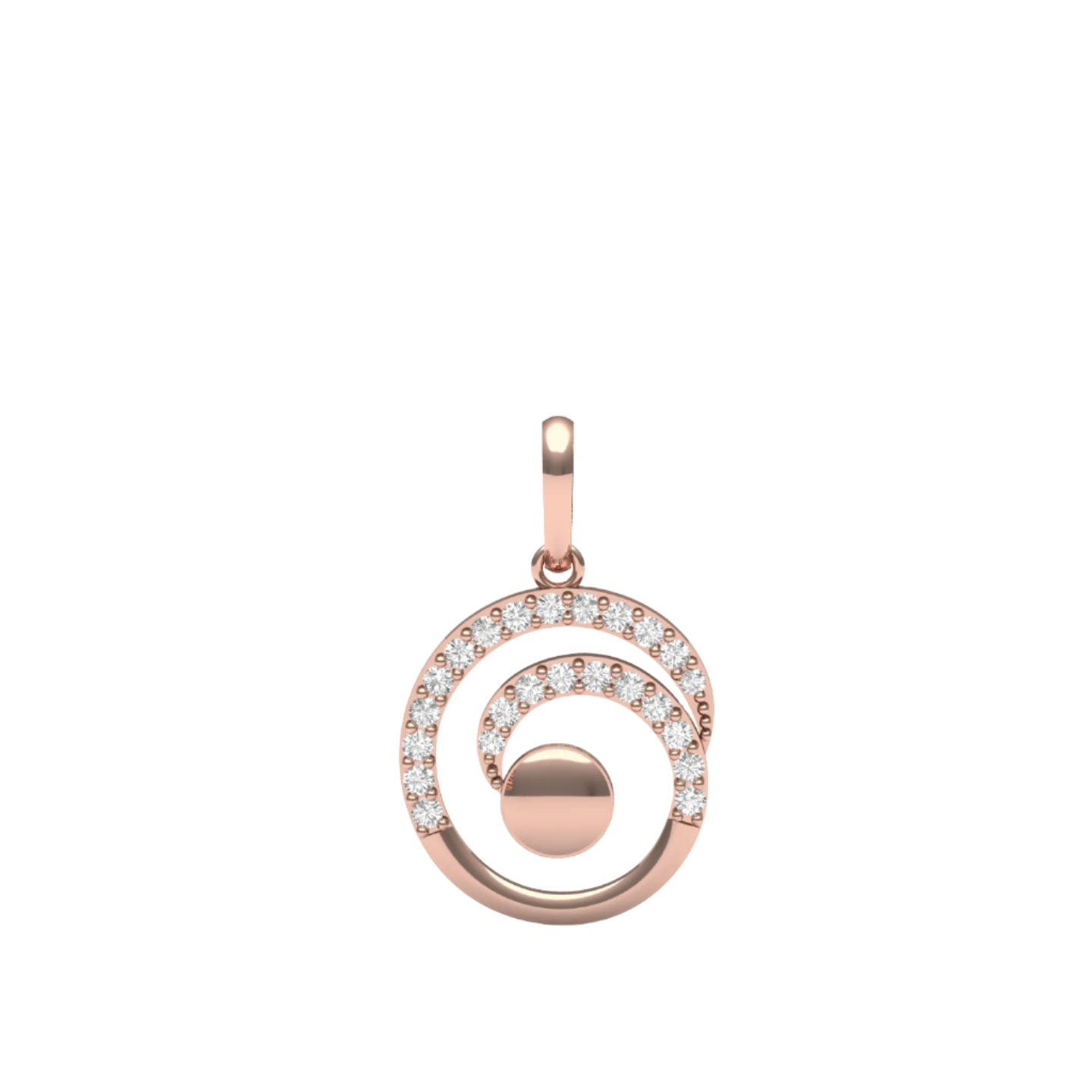 Cosmic Swirl Diamond Pendant (without Chain)