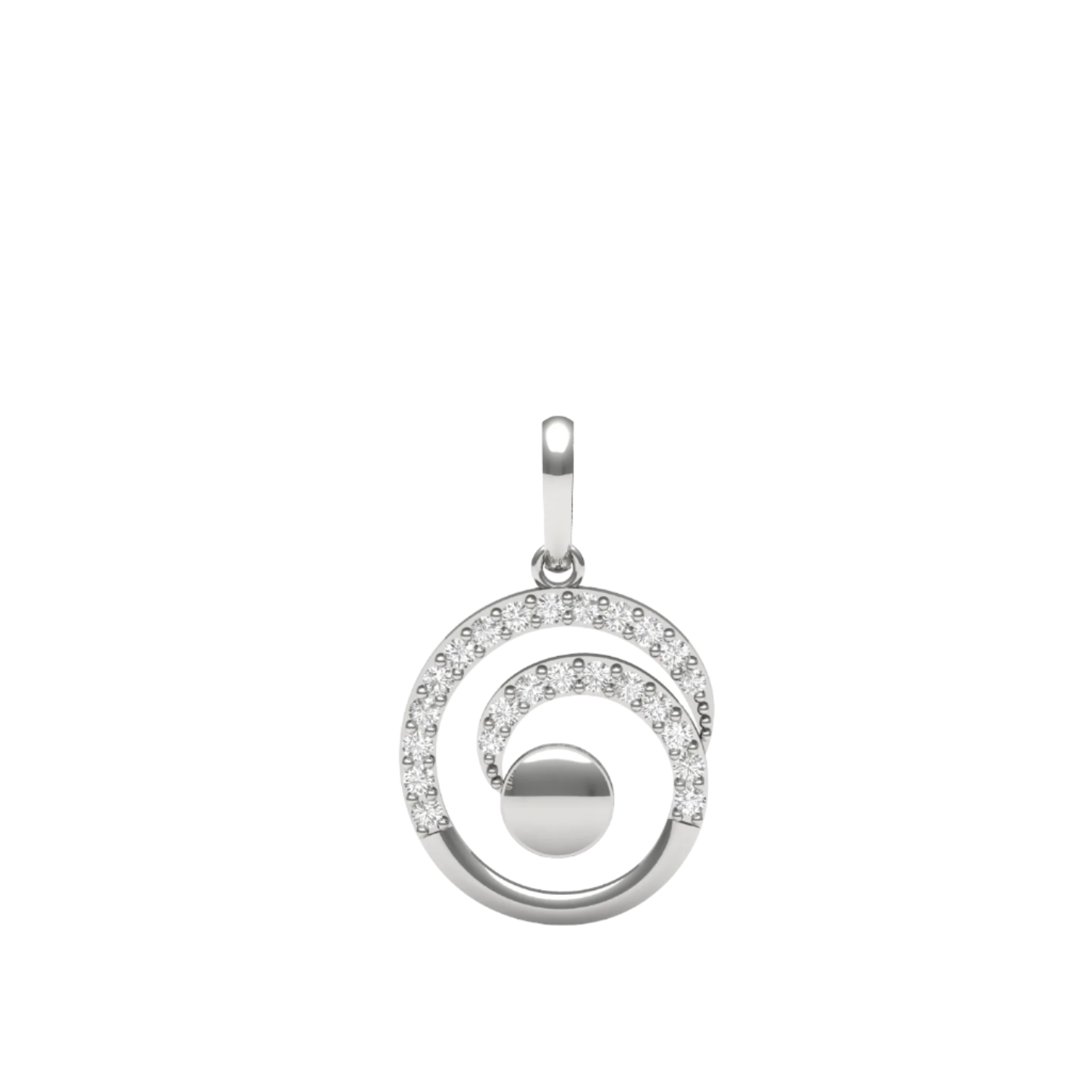 Cosmic Swirl Diamond Pendant (without Chain)