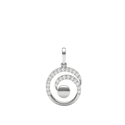 Cosmic Swirl Diamond Pendant (without Chain)