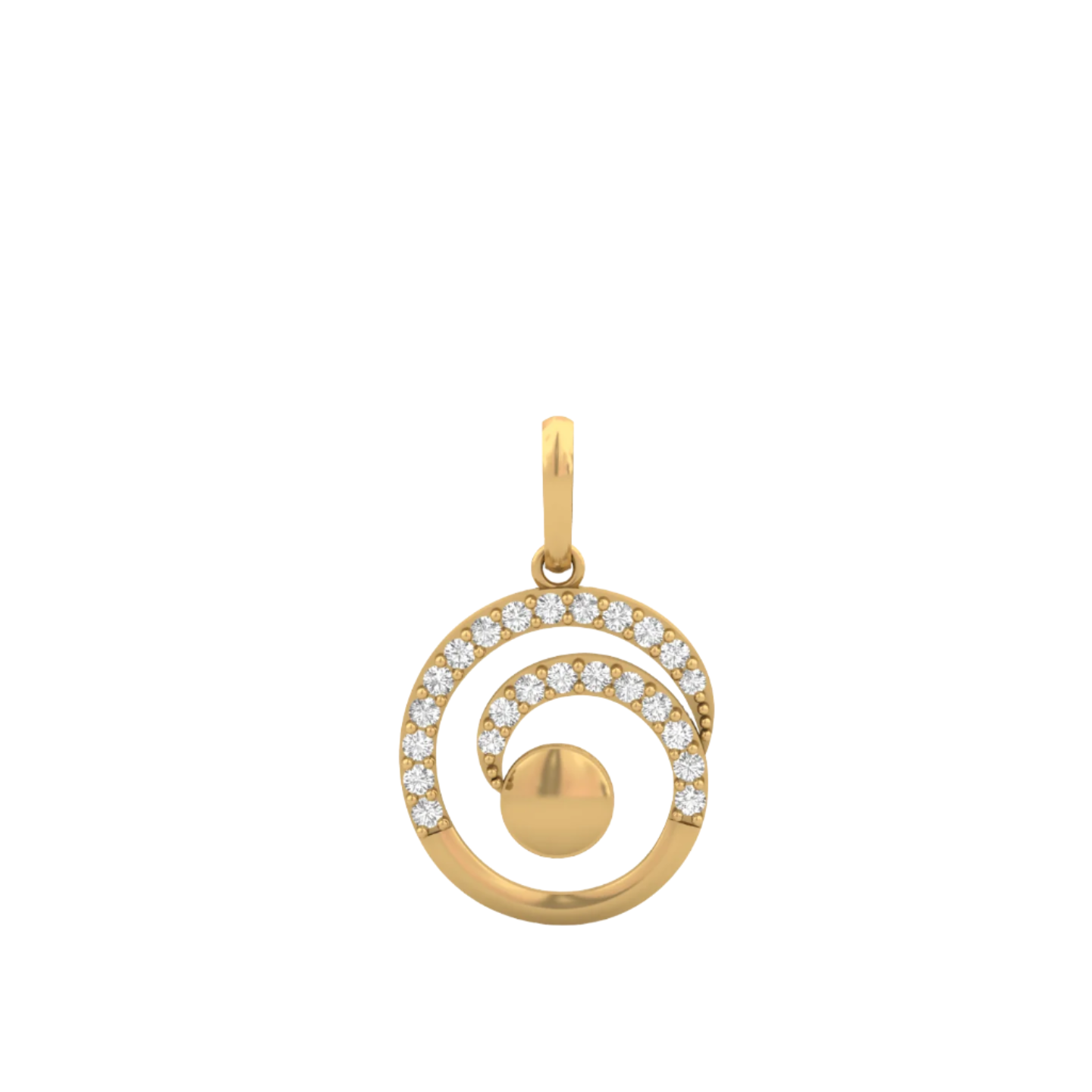 Cosmic Swirl Diamond Pendant (without Chain)