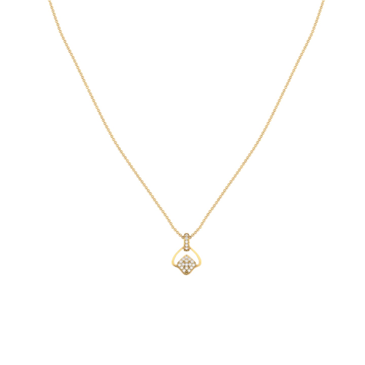 Office Wear Diamond Pendant (without Chain)