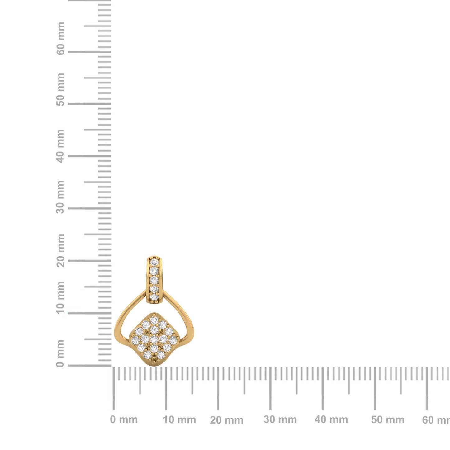 Office Wear Diamond Pendant (without Chain)