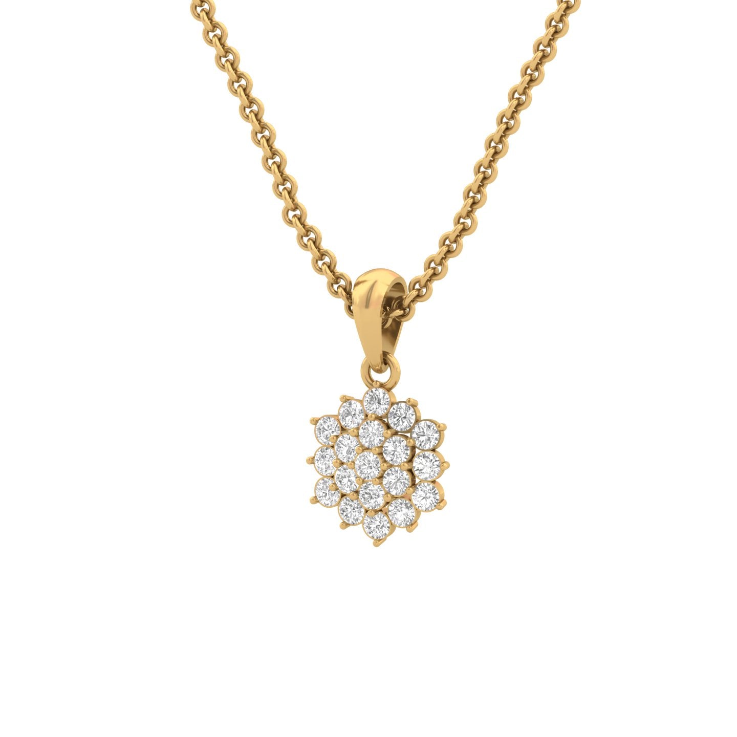 Stunning Diamond Illusion Pendant (without Chain)