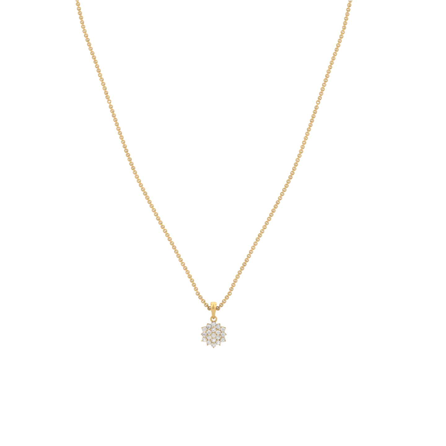 Stunning Diamond Illusion Pendant (without Chain)