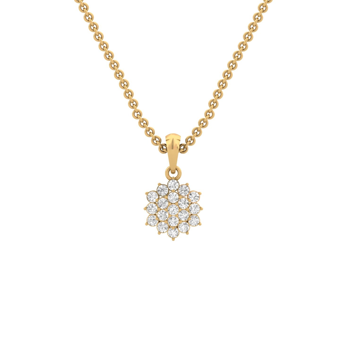 Stunning Diamond Illusion Pendant (without Chain)