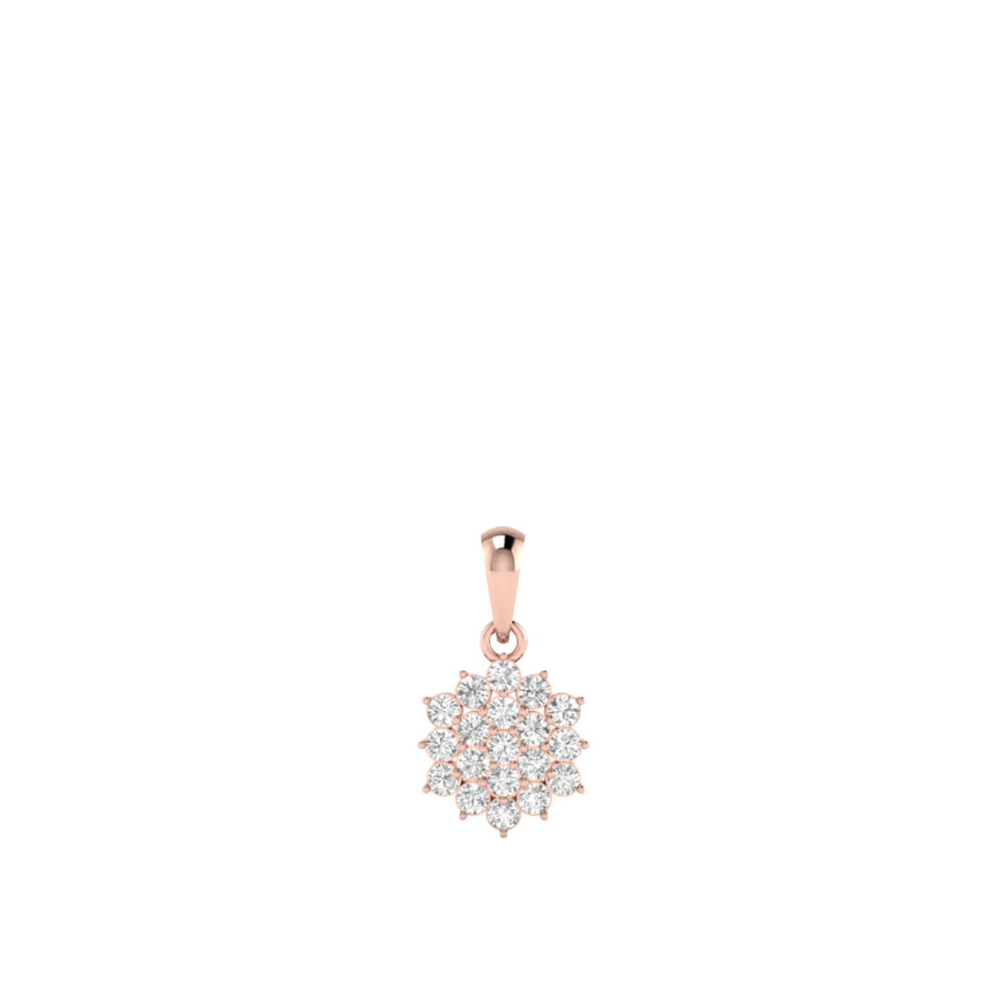 Stunning Diamond Illusion Pendant (without Chain)