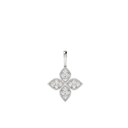 Princess Flower Diamond Pendant (without Chain)