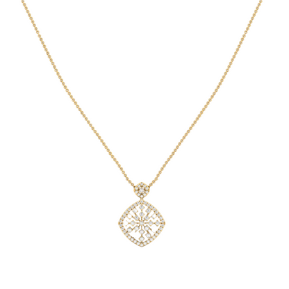 Ornate Diamond Filigree Pendant (without Chain)