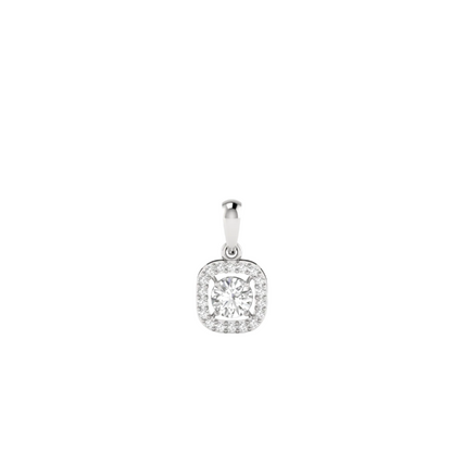 Contemporary Square Diamond Pendant (without Chain)
