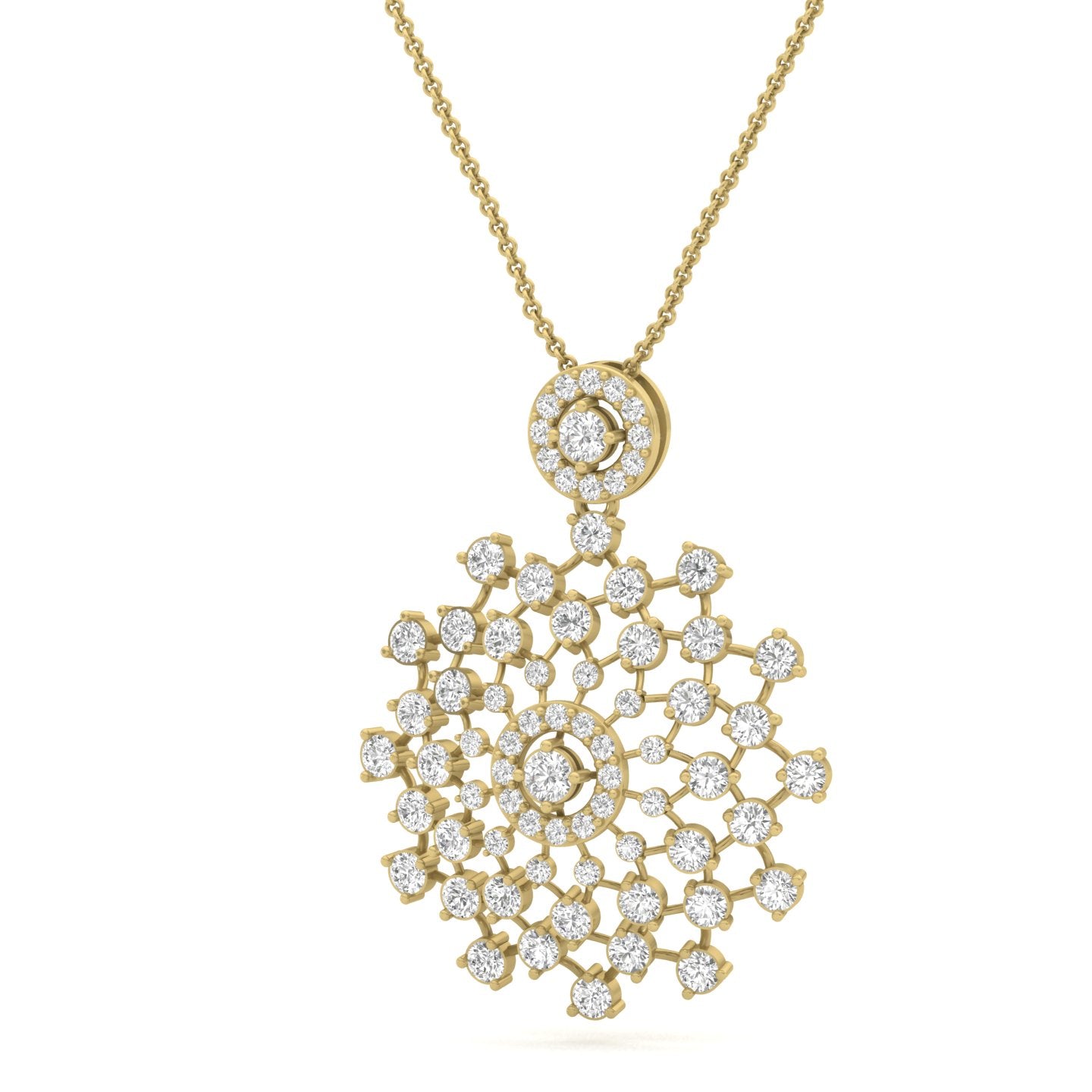 Stardust Bloom Diamond Pendant (without Chain)