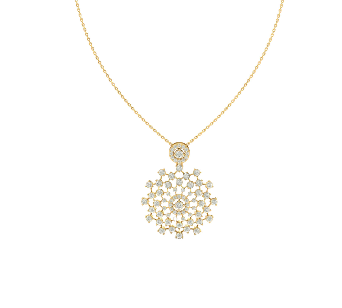 Stardust Bloom Diamond Pendant (without Chain)