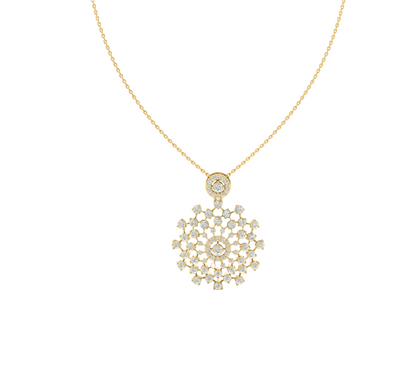 Stardust Bloom Diamond Pendant (without Chain)