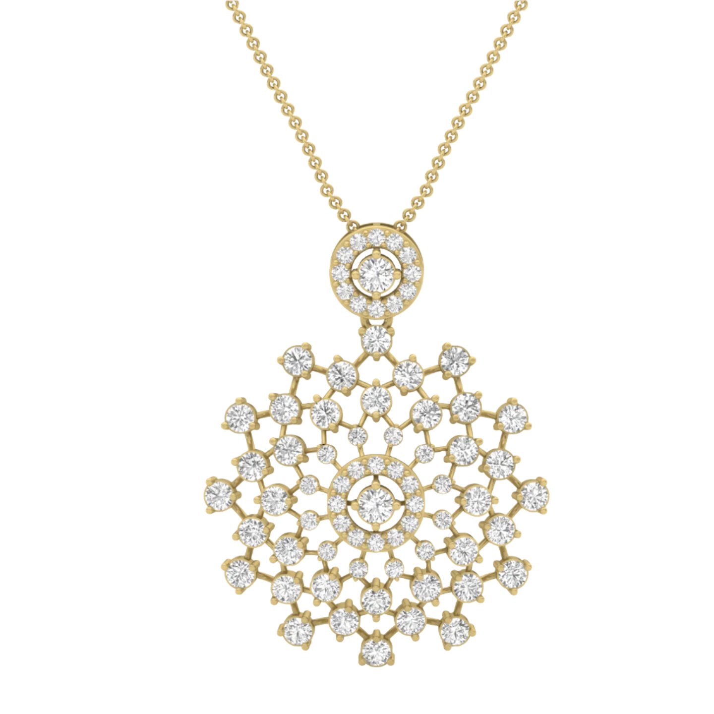 Stardust Bloom Diamond Pendant (without Chain)