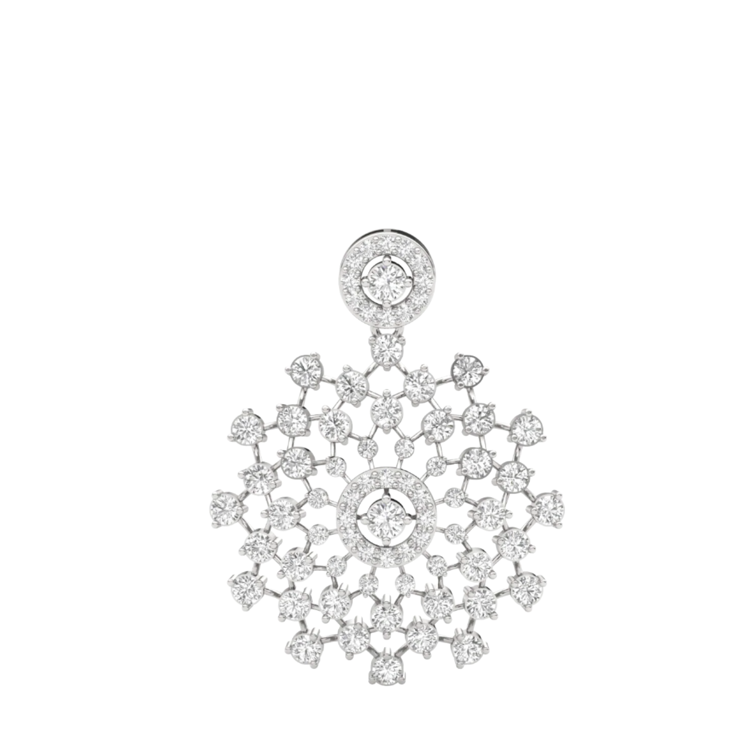 Stardust Bloom Diamond Pendant (without Chain)