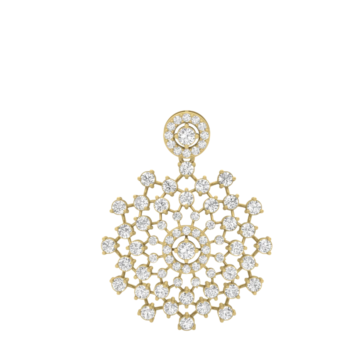 Stardust Bloom Diamond Pendant (without Chain)