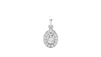 Luminous Pear-Cut Diamond Pendant (without Chain)