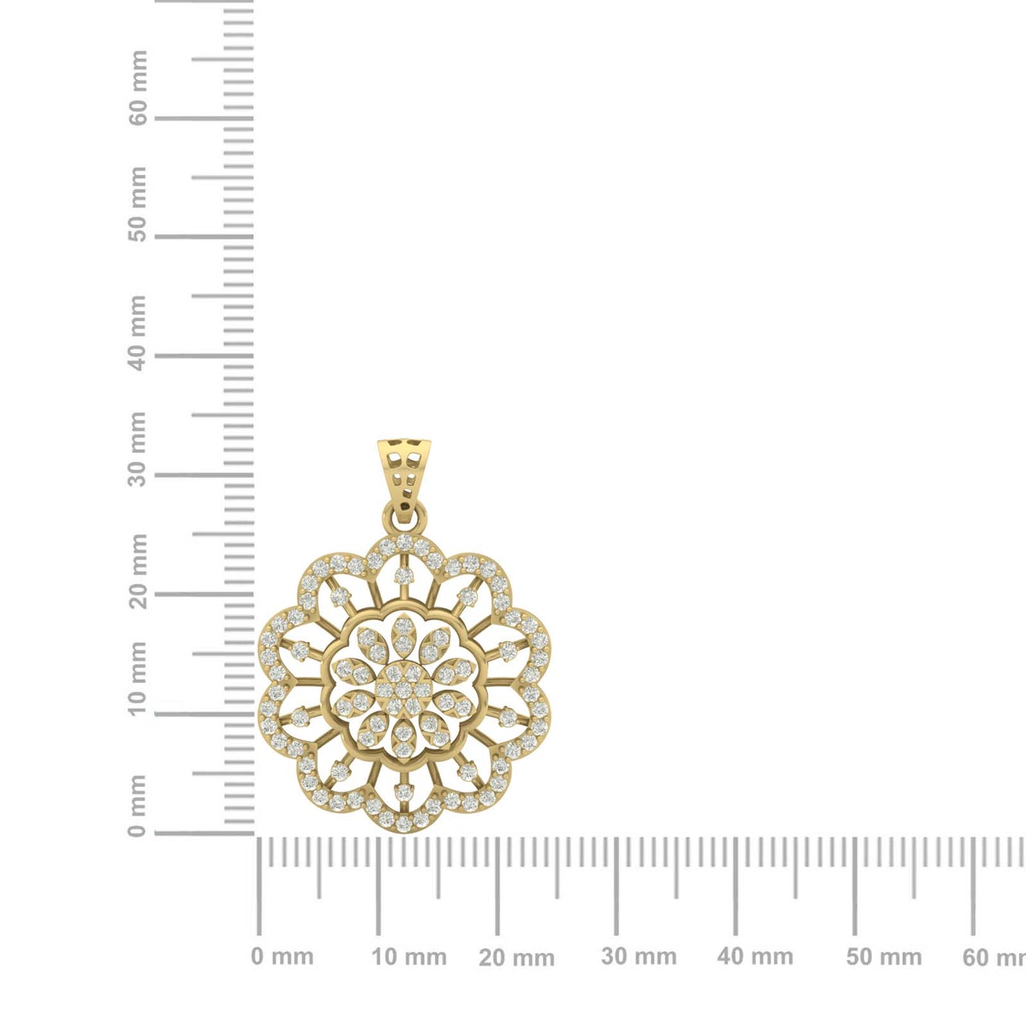Whispering Leaf Diamond Pendant (without Chain)