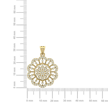 Whispering Leaf Diamond Pendant (without Chain)