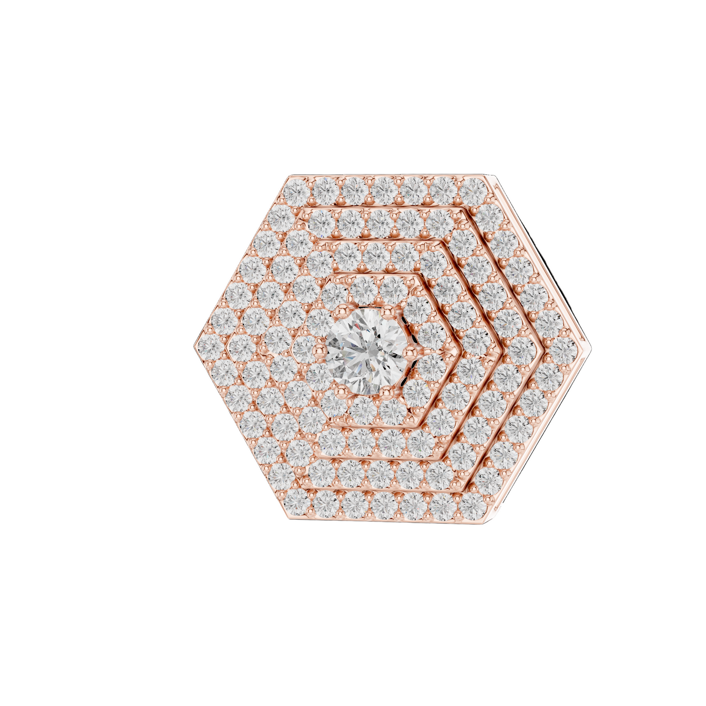 Cosmic Honeycomb Diamond Pendant (without Chain)