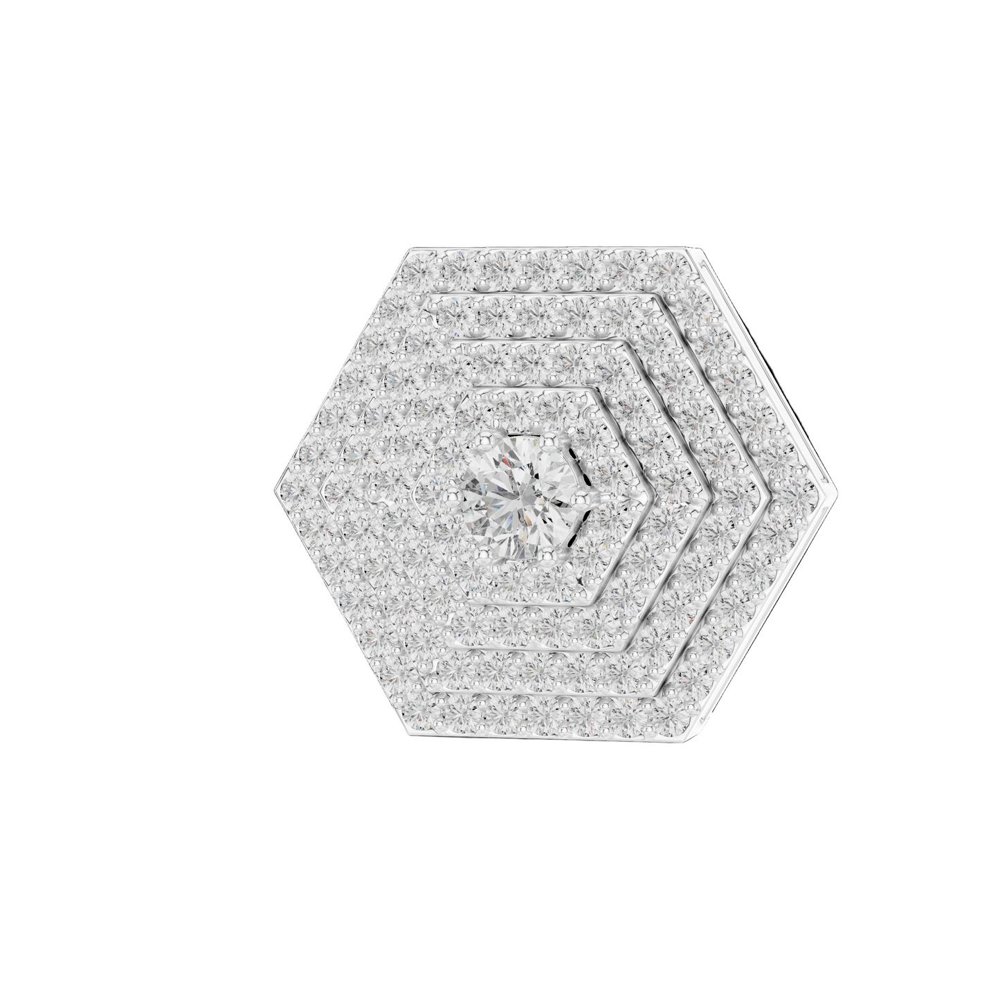 Cosmic Honeycomb Diamond Pendant (without Chain)