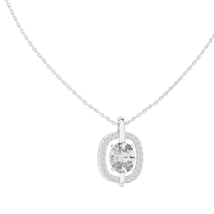 Celestial Orbit Floating Diamond Pendant (without Chain)