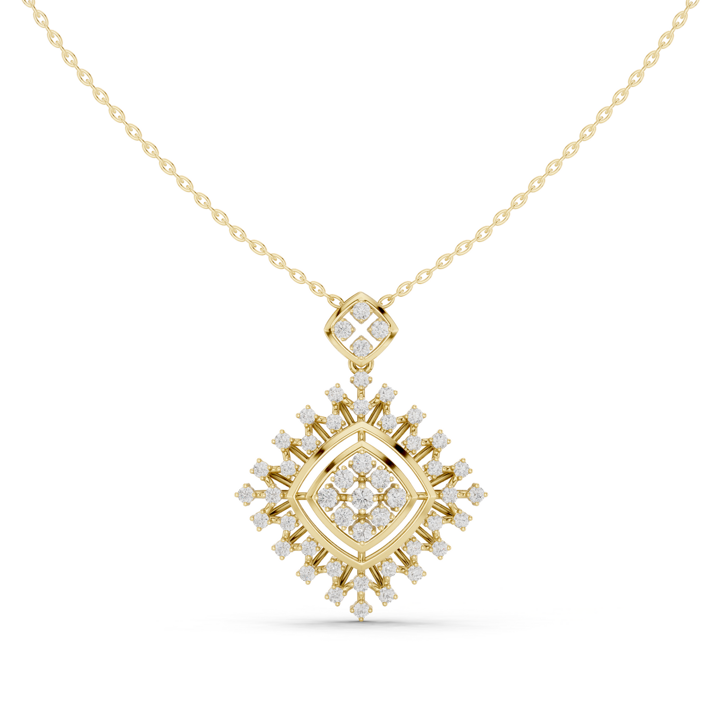 Starlight Cluster Diamond Pendant (without Chain)