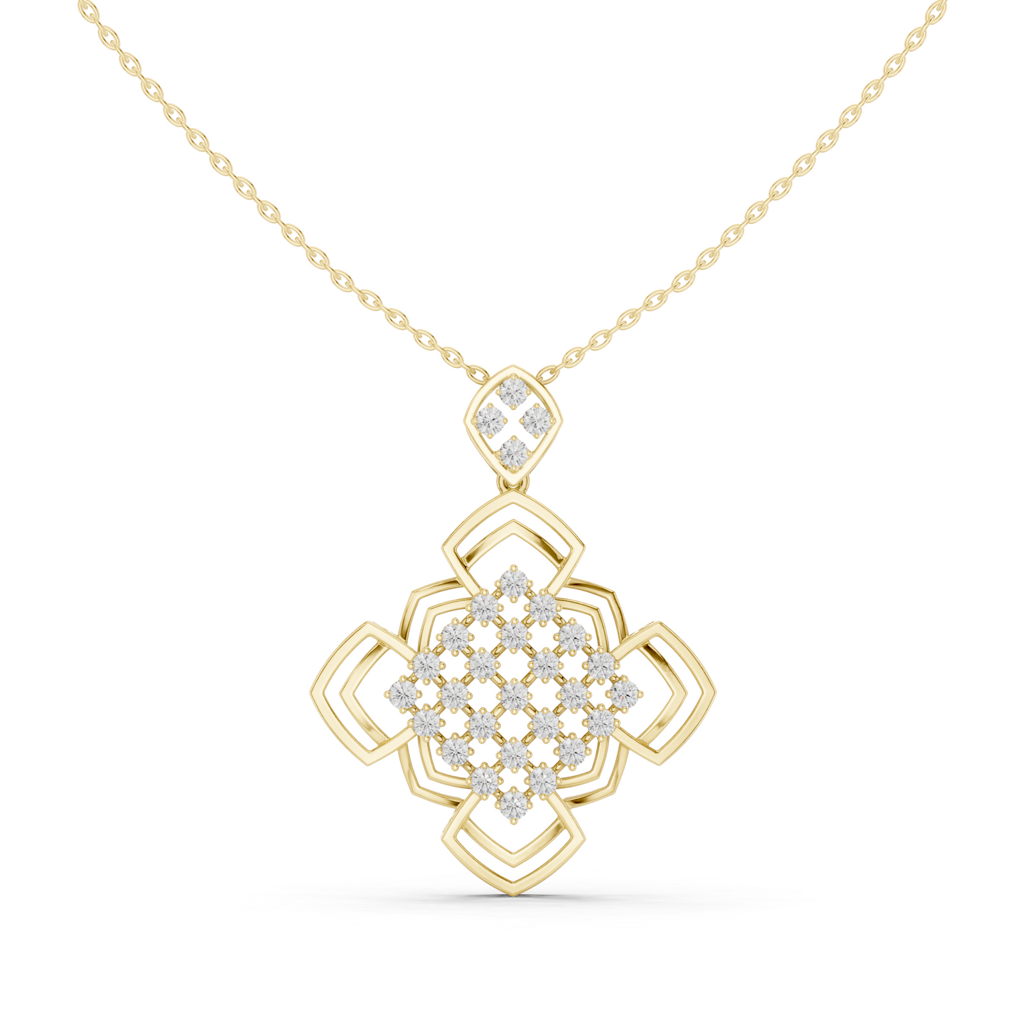 Eterna Blossom Diamond Pendant (without Chain)