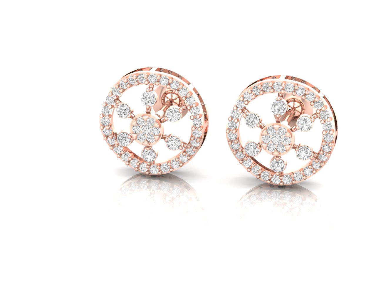 Sunburst Diamond Earrings
