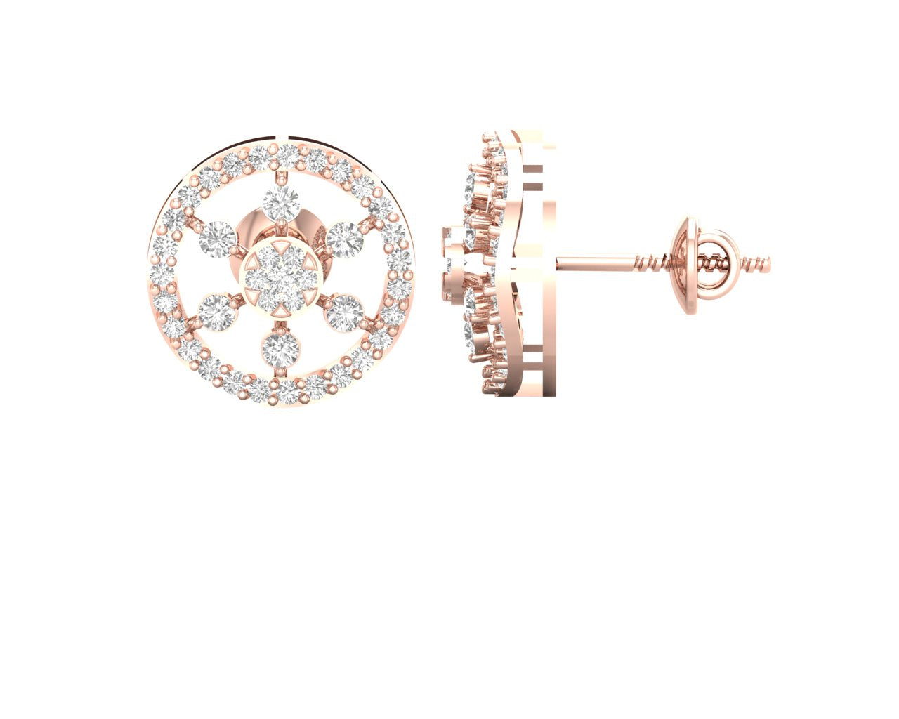 Sunburst Diamond Earrings