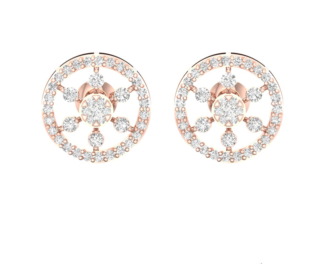 Sunburst Diamond Earrings