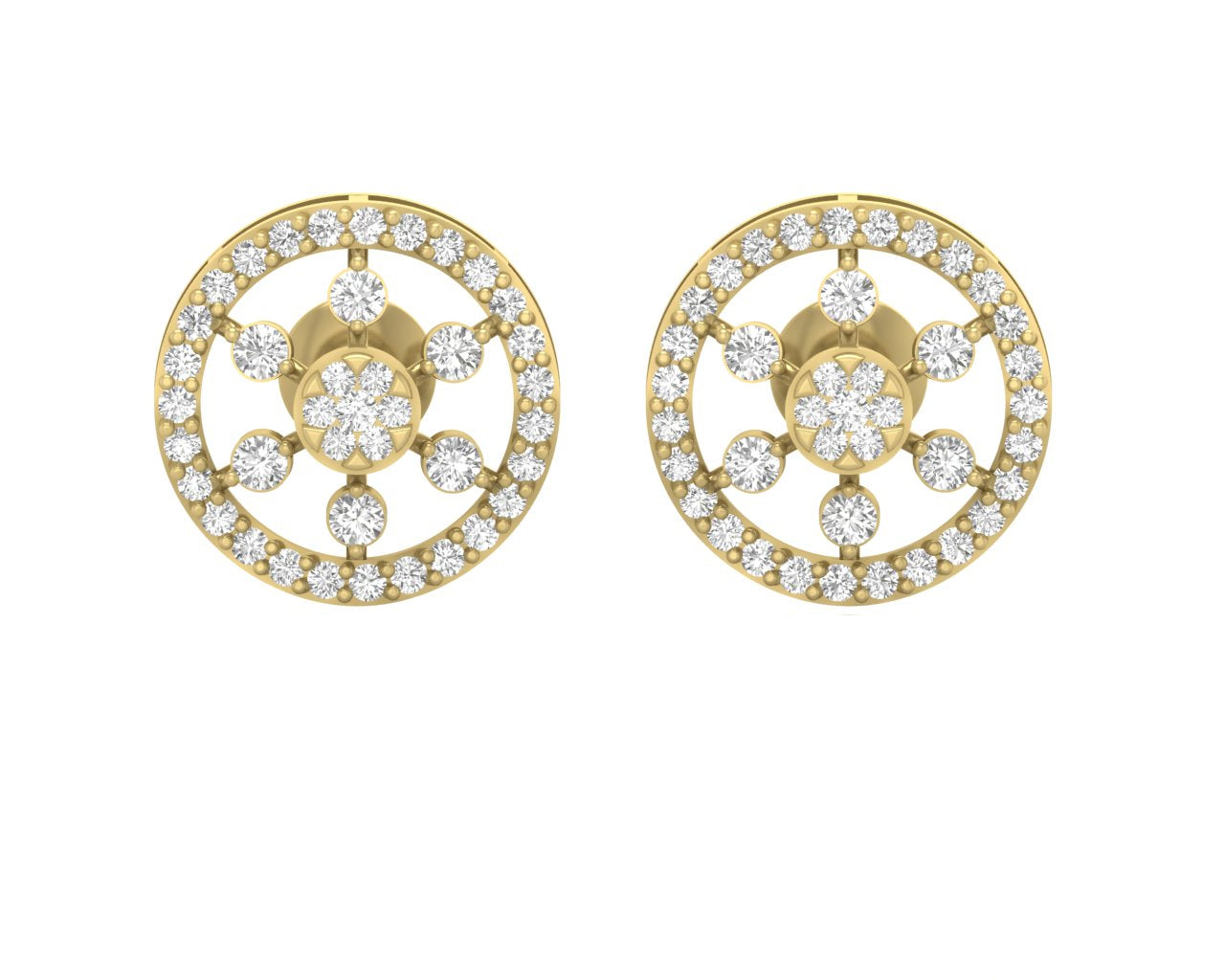 Sunburst Diamond Earrings