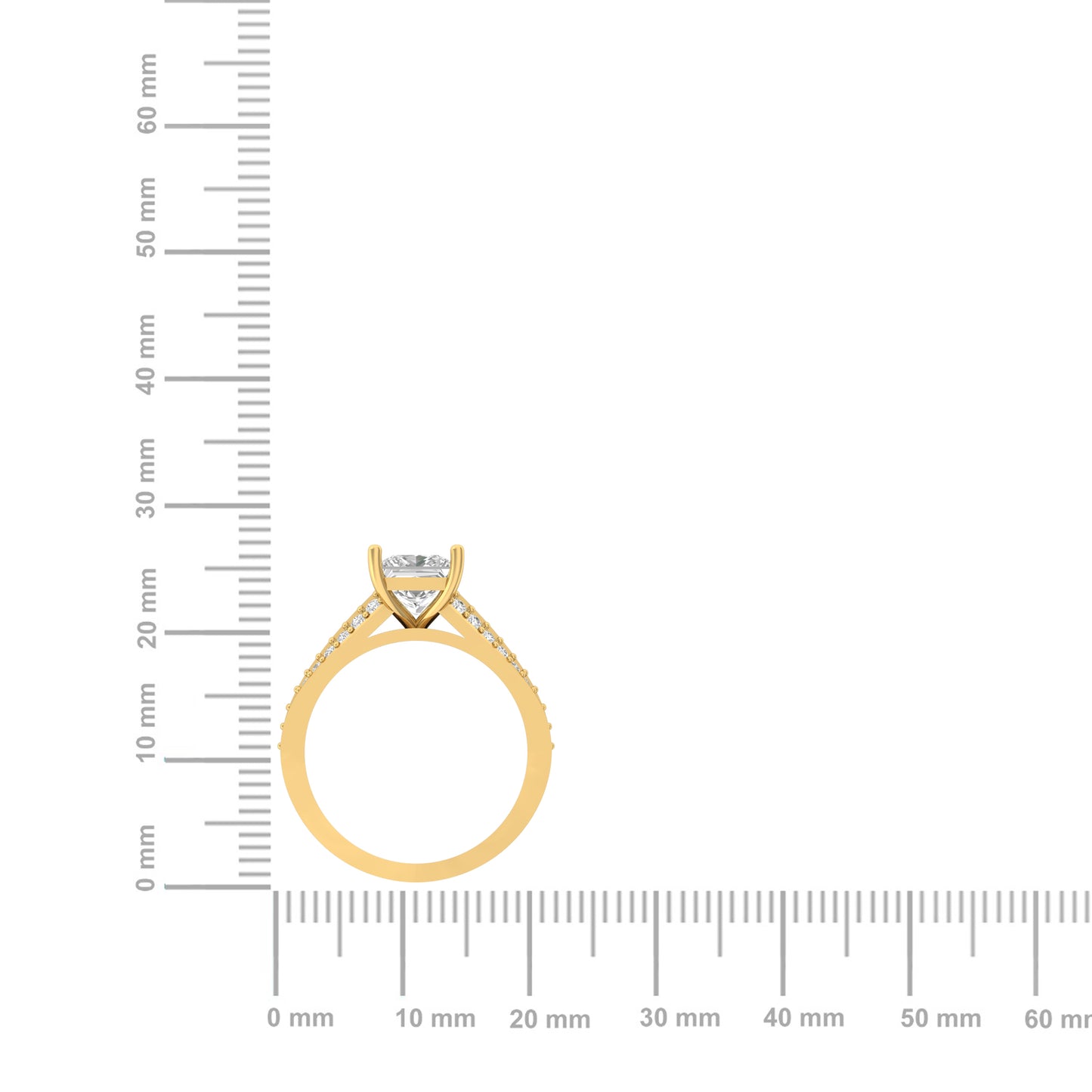 1.50 Carat Princess Cut Engagement Ring