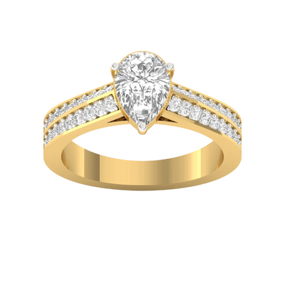 1.50 Carat Pear Cut Engagement Ring