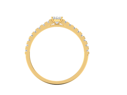 0.50 Carat Oval with Diamond Band