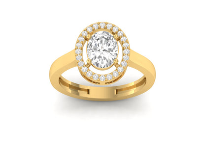 1.50 Carat Oval Solitaire Ring